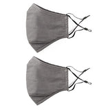 Nose Wire Pollution Mask / Pack of 2 - Adult - 4 Activated Carbon Filters PM2.5  - Washable and Reusable