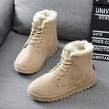 Women's Winter Boots Ladies Flat Shoes