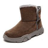 Men's Winter Comfy Soft Suede Fabric Warm Lining Wearable Snow Boots