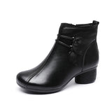 Women's Winter Boots Genuine Leather Shoes Handmade