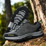 Men's Winter Lace-up Round Toe Non Slip Outdoor Hiking Shoes