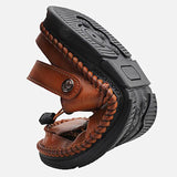 Men's Sandals Sewing Velcro Round Toe Shoes