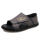 Men Summer Open Toe Leather Daily Sandals