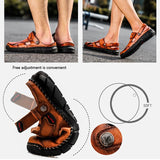 Men's Outdoor Beach Handmade Large Size Sandals