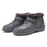 Men's Winter Outdoor Waterproof Wear Resistant Slip-on  Snow Boots