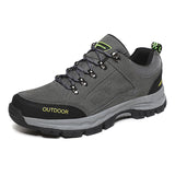 Men's Winter Lace-up Round Toe Non Slip Outdoor Hiking Shoes