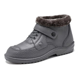 Men's Winter Outdoor Waterproof Wear Resistant Slip-on  Snow Boots