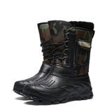 Men's Winter Waterproof High Top Camouflage Anti-Skid Snow Boots