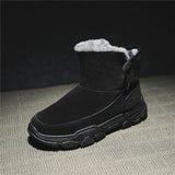 Men's Winter Comfy Soft Suede Fabric Warm Lining Wearable Snow Boots