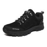 Men's Winter Lace-up Round Toe Non Slip Outdoor Hiking Shoes