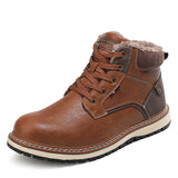 Men's Winter Microfiber Leather Slip Resistant Warm Lining Boots