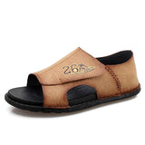 Men Summer Open Toe Leather Daily Sandals