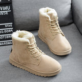 Women's Winter Boots Ladies Flat Shoes