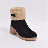 Women's Snow Boots Warm Fur And Ankle Shoes