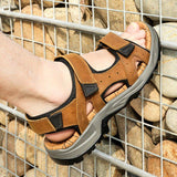 Men's Outdoor Summer Daily Cowhide Leather Sandals