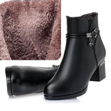 Women Slope with Thick Warm Ankle Boots