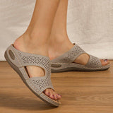 Women Summer Slip-On Platform Footbed Sandals