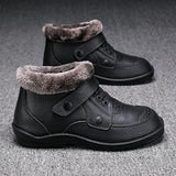 Men's Winter Outdoor Waterproof Wear Resistant Slip-on  Snow Boots