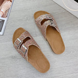 Women's Flip Flop Buckle Slip-On Summer Casual Slippers