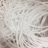 2.5mm Round Braided Elastic Cord/White Elastic Band - 100 Yard