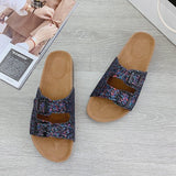 Women's Flip Flop Buckle Slip-On Summer Casual Slippers