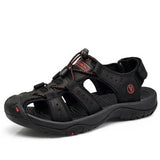 Men's Outdoor Leather Toe Cap Sandals