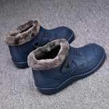 Men's Winter Outdoor Waterproof Wear Resistant Slip-on  Snow Boots