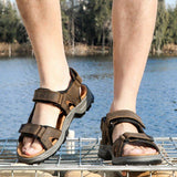 Men's Outdoor Summer Daily Cowhide Leather Sandals