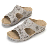 Women Summer Slip-On Platform Footbed Sandals