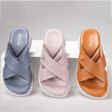 Women Comfortable Summer Open Toe Thick Sole Slippers