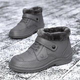 Men's Winter Outdoor Waterproof Wear Resistant Slip-on  Snow Boots