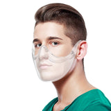 Transparent Protective Reusable Plastic Anti-Fog Face Covering