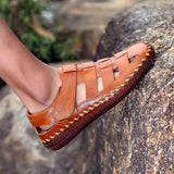 Men's Outdoor Daily Summer Hand-sewn Soft Leather Casual Sandals