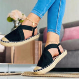 Women‘s Fashion Canvas Woven Sole Casual Shoes