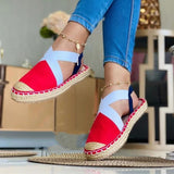 Women‘s Fashion Canvas Woven Sole Casual Shoes