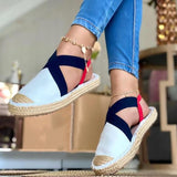 Women‘s Fashion Canvas Woven Sole Casual Shoes