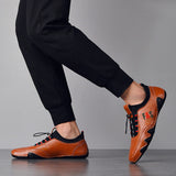 Men's Loafers & Slip-Ons Cowhide Breathable Non-slipping Shoes