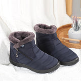 Women's Warm Fleece Cold High Top Cotton Shoes Waterproof Snow Boots