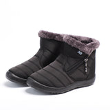 Women's Warm Fleece Cold High Top Cotton Shoes Waterproof Snow Boots