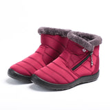 Women's Warm Fleece Cold High Top Cotton Shoes Waterproof Snow Boots