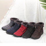 Women's Warm Fleece Cold High Top Cotton Shoes Waterproof Snow Boots