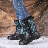 Men's Winter Waterproof High Top Camouflage Anti-Skid Snow Boots