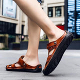 Men's Casual Breathable Handmade Leather Sandals