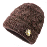 Winter mother warm plus woolen knitted hat