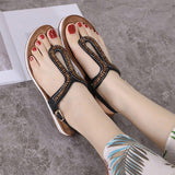 Women Boho Elegant Daily Buckle Chunky Sandals