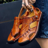 Men's Casual Breathable Handmade Leather Sandals