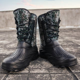 Men's Winter Waterproof High Top Camouflage Anti-Skid Snow Boots