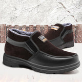 Men's Winter Comfy Soft Sole Slip-on Warm Lining Anti-Skid Snow Boots