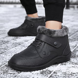 Men's Winter Outdoor Waterproof Wear Resistant Slip-on  Snow Boots