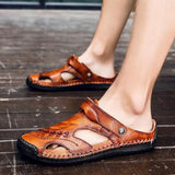 Men's Casual Breathable Handmade Leather Sandals